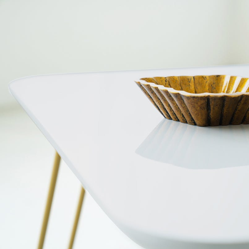 〔5個セット〕ニーナ 幅60折りたたみテーブル(ホワイト) 幅60cm 脚カラー：ゴールド 机 折り畳み ローテーブル 折れ脚 ナチュラル パステル ミニ コンパクト ... 5個セットニーナ 幅60折りたたみテーブル(ホワイト) 幅60cm 脚カラー