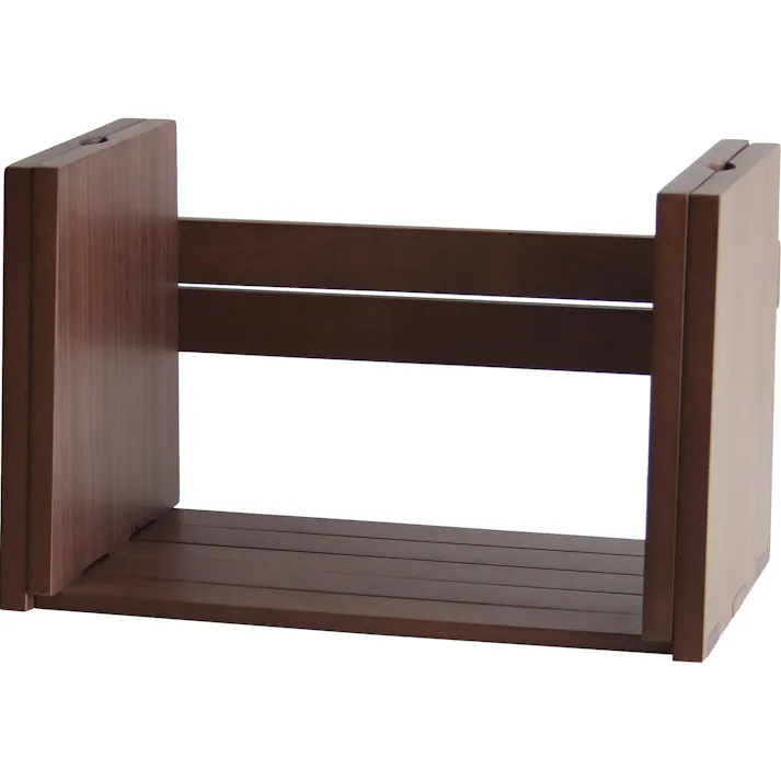 使いやすくてかわいい本立て bookstand(LIBRO) ブックスタンド ダークブラウン