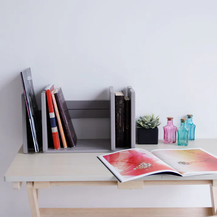 使いやすくてかわいい本立て bookstand(LIBRO) ブックスタンド ダークブラウン