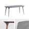 堅牢で耐熱性の高いセラミックテーブル Etna Dining Table 1600 ダイニングテーブル グレー