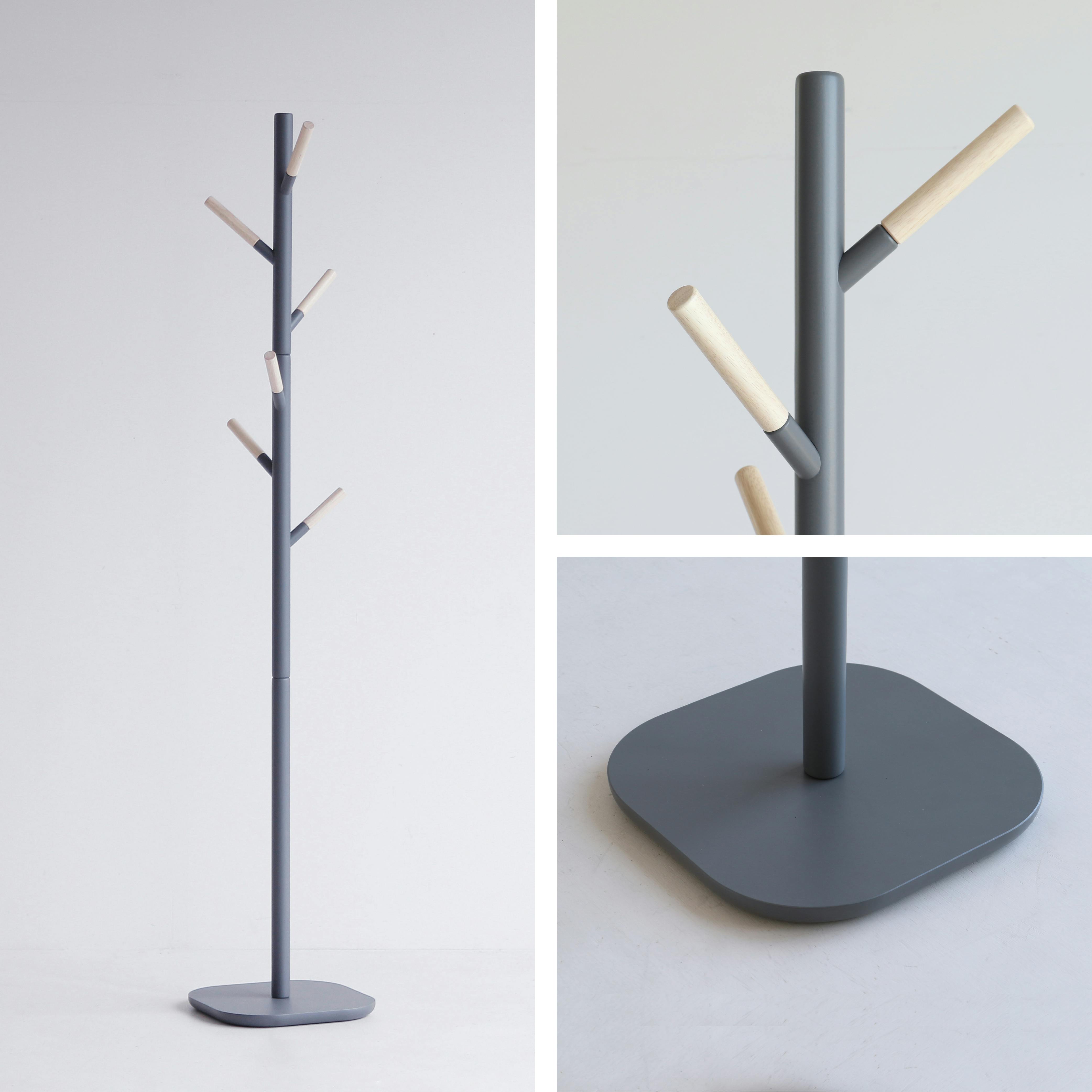 木製ポールハンガー Pole Hanger cime ダークグレー | チェスト