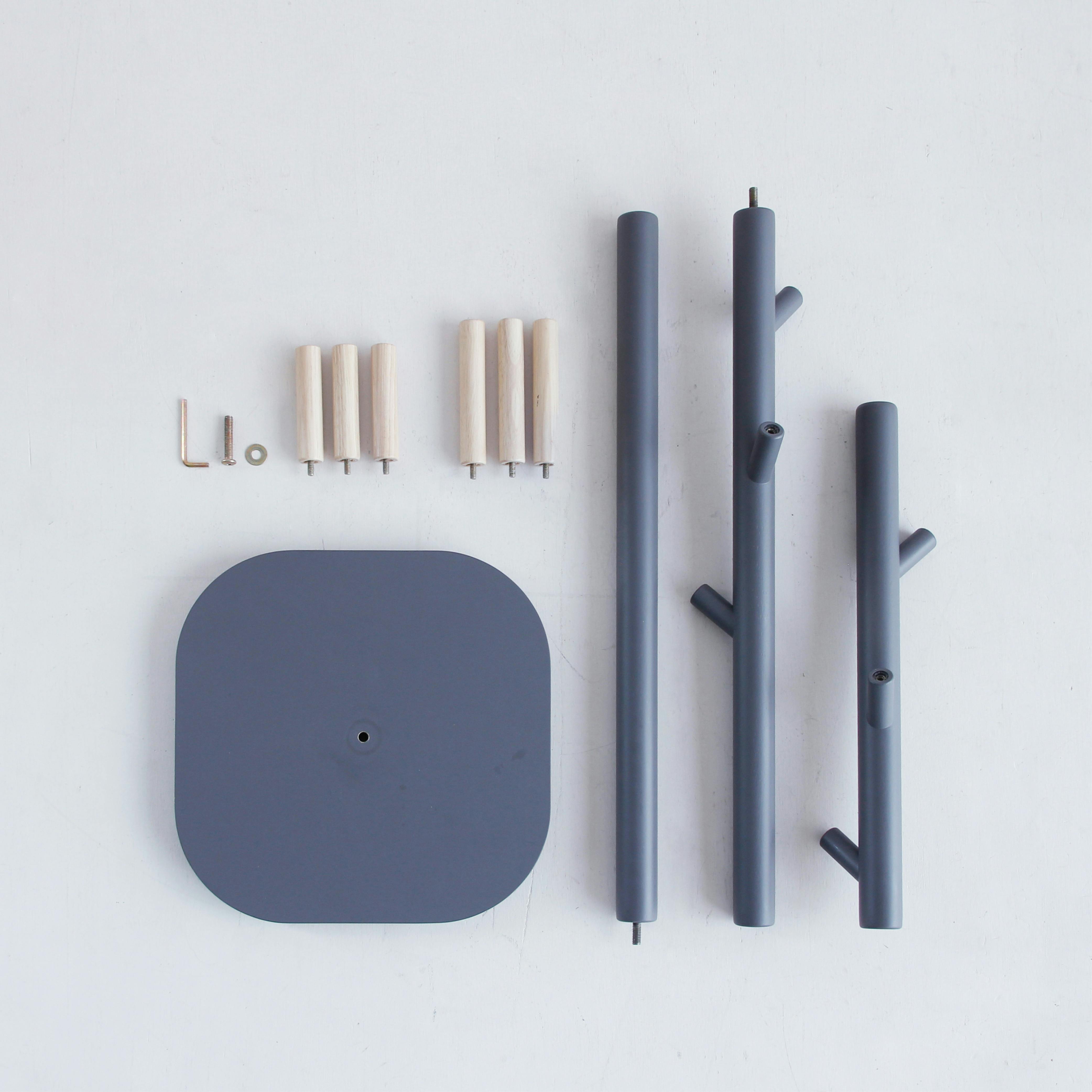 木製ポールハンガー Pole Hanger cime ダークグレー | チェスト