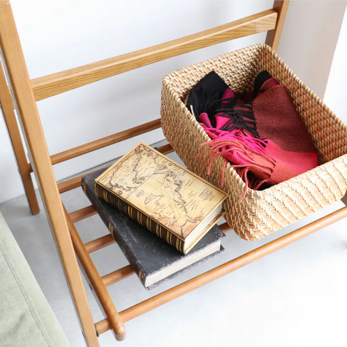 アンティークテイストの折りたためるハンガーラック Folding Hanger Rack -ape- ブラウン