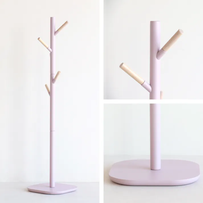 スッキリ収納 キッズハンガー Pole Hanger cime -mimi- ラベンダーピンク