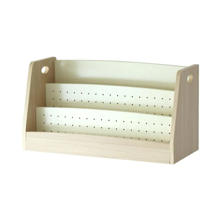 小さな子どもでも取り出しやすい絵本ラック Kids Low Book Rack -lora- ブックラック ナチュラル