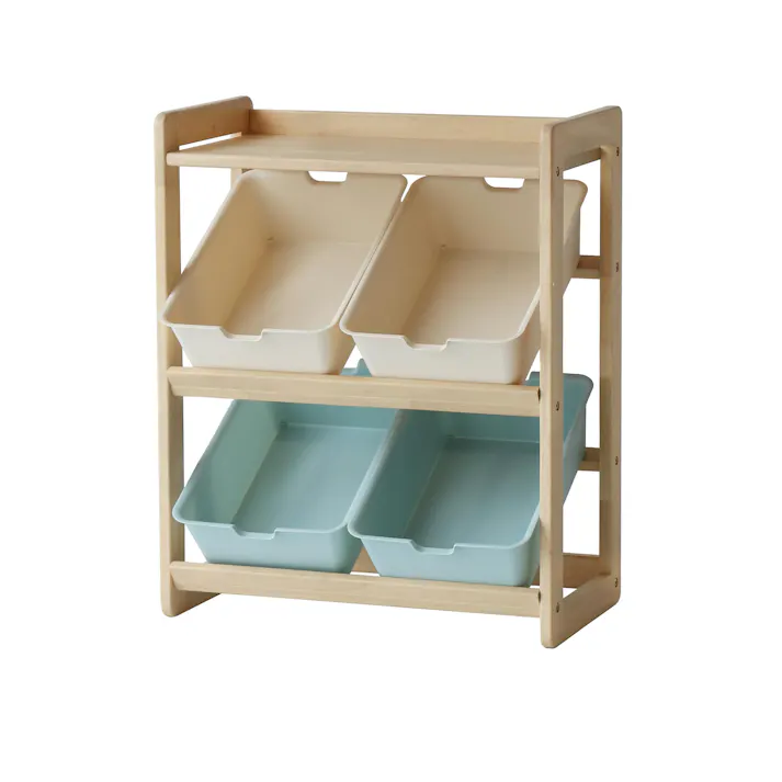 コンパクトなおもちゃ収納ラック Kids Toybox Rack -buzz- トイボックス ナチュラル