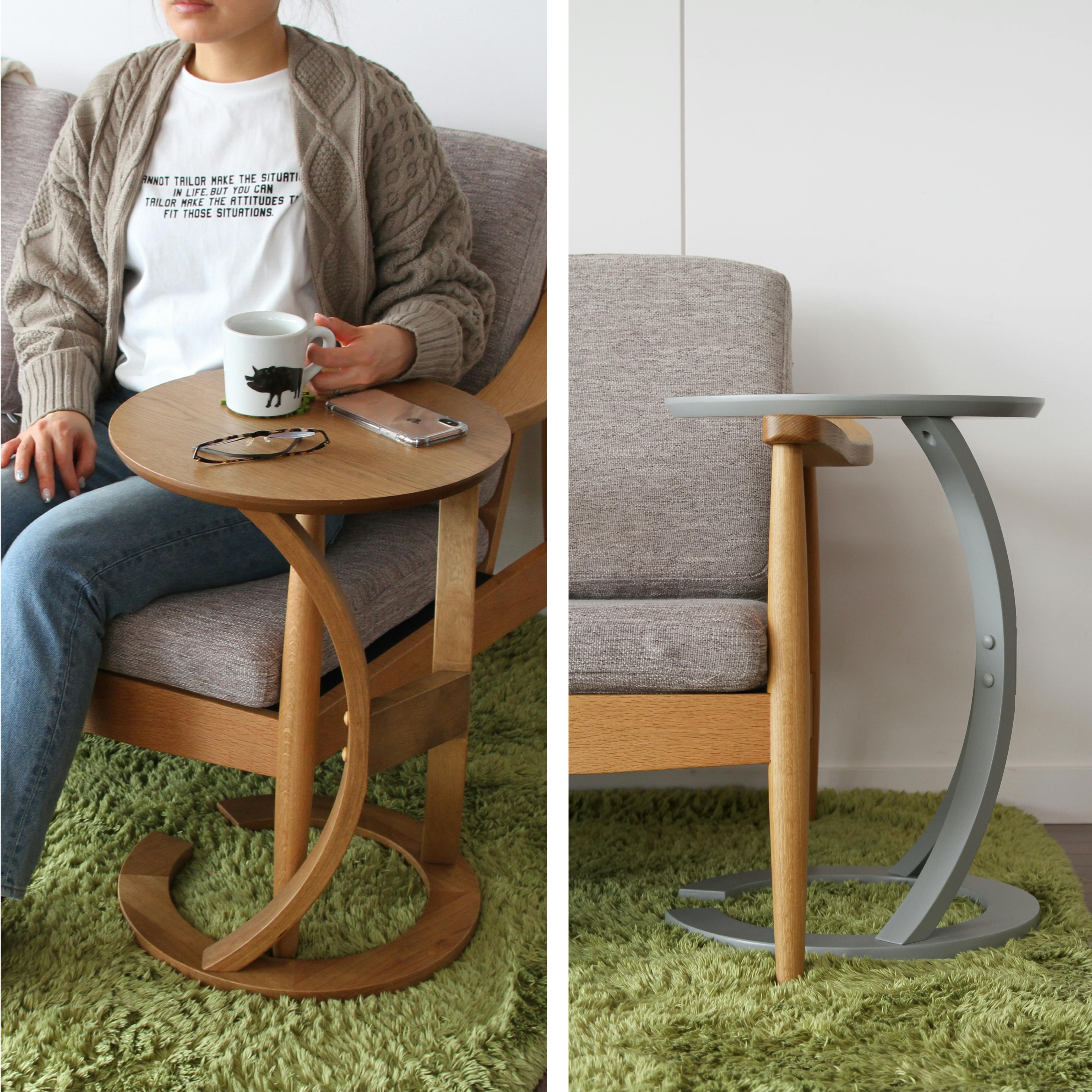 二段式サイドテーブル 　ｓ1017 スタイリッシュで機能的なサイドテーブル sidetable(LOTUS