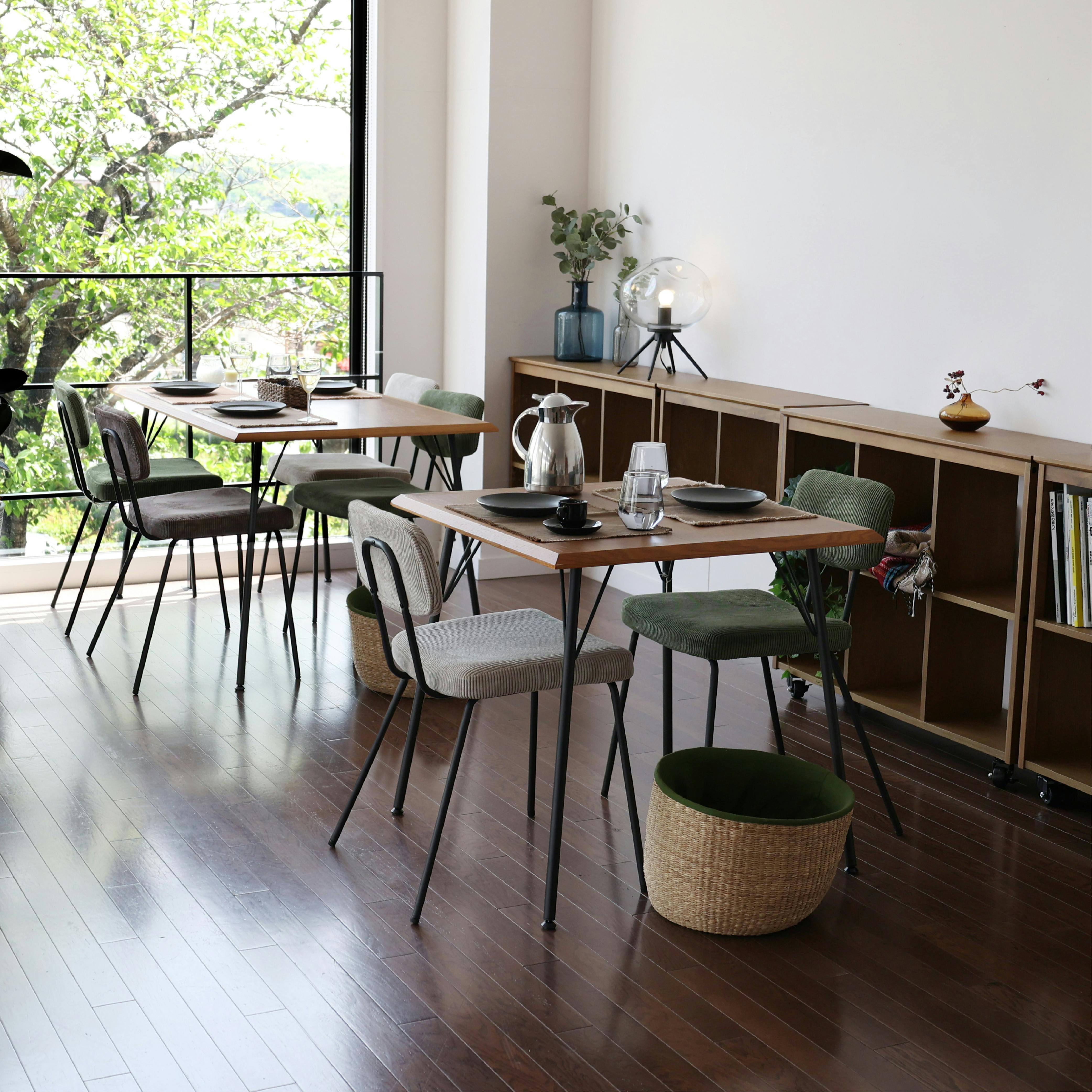 オーク×ウォールナットダイニングテーブル RUMMY Dining Table