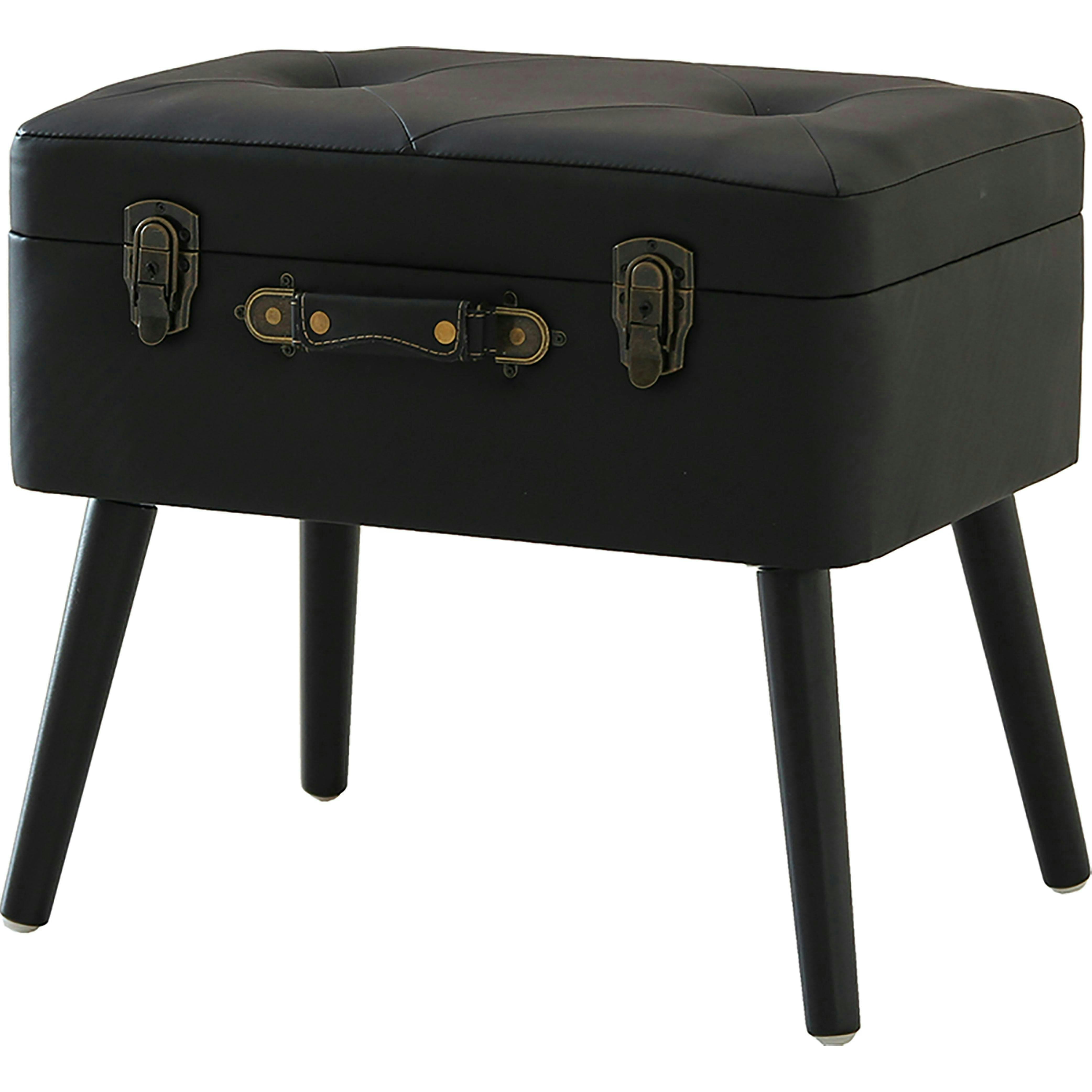 トランクモチーフ収納スツール Pick Stool ブラックブラック スツール トランクモチーフ収納スツール Pick Stool ブラックブラック スツール