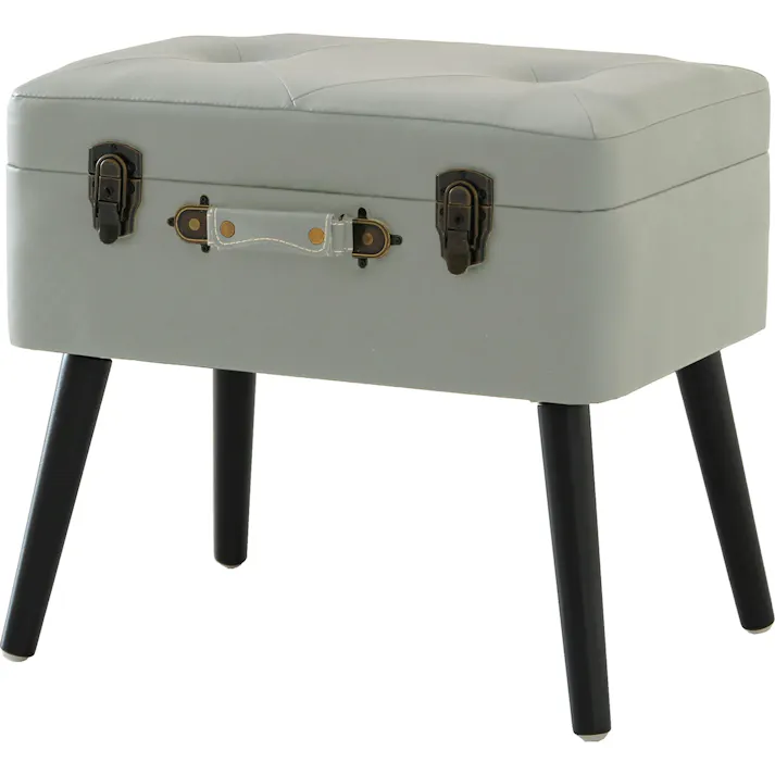 トランクモチーフ収納スツール Pick Stool ブラックグレー