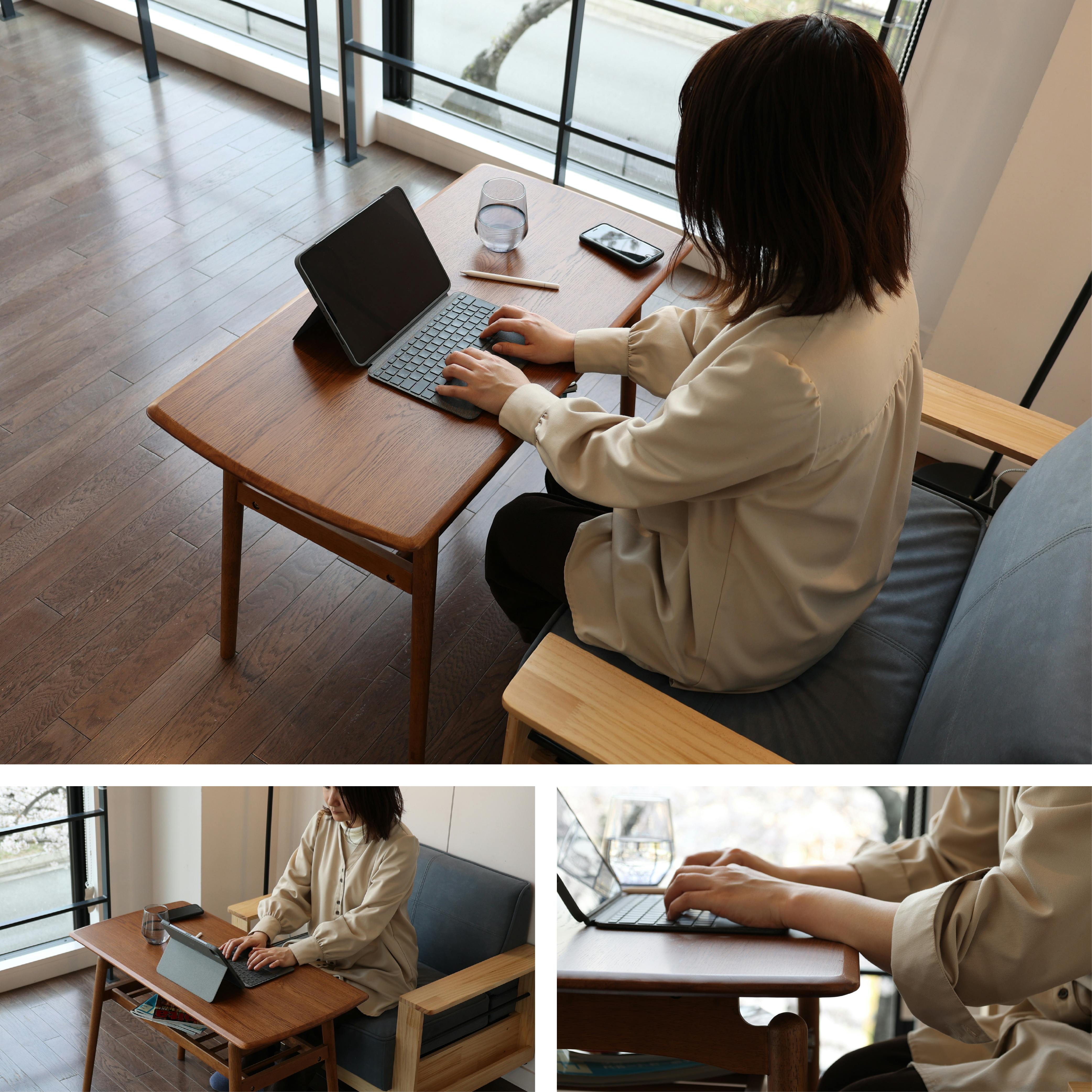 高さ60cmのソファテーブル High Table -norton- ブラウン 高さ60cmのソファテーブル High Table -norton- ブラウン