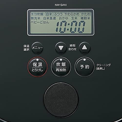 ZOJIRUSHI 象印 STAN. NW-SA10-BA ブラック 炊飯器 5.5合炊 IH炊飯