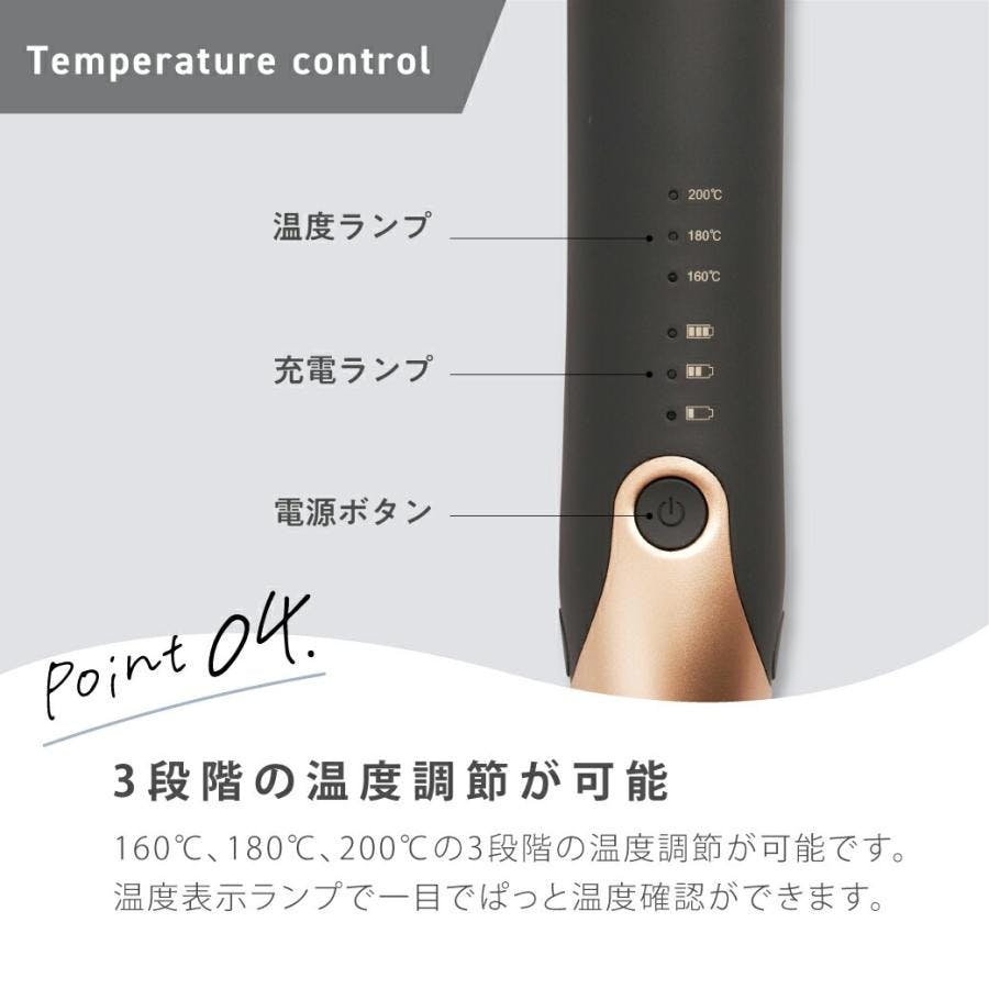【新品未使用】アゲツヤ コードレス 2way ミニヘアアイロン Type-C 楽天ランキング5冠達成！超軽量「コードレスミニアイロンII