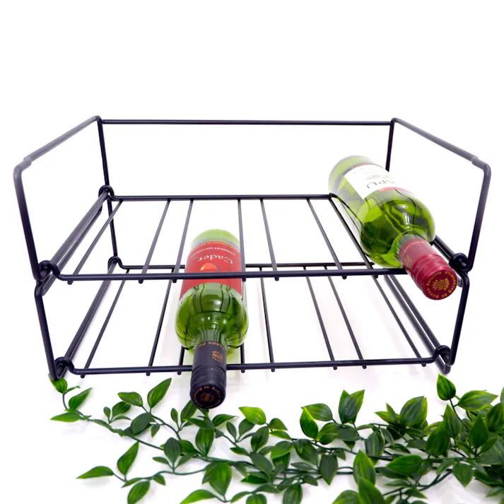 ボトルラック マットブラック|ZACK 20554 CUBETO ワイヤー ワインラック セラー ワイン ボトル 収納 バー ステンレス おしゃれ 雑貨 スタイリッシュ モード かっこいい 上質 高級 ホテルライク 男前インテリア インダストリアル ドイツ デザイナーズ