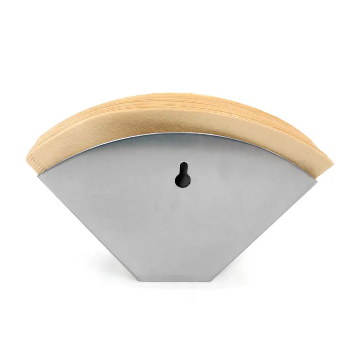 コーヒーフィルターホルダー|ZACK 20744 NUNO フィルター 珈琲 コーヒー ハンドドリップ プロ仕様 カフェ 入れる ホルダー 壁付け DIY ステンレス おしゃれ 雑貨 かっこいい 上質 高級 ホテルライク 男前インテリア インダストリアル ドイツ デザイナーズ