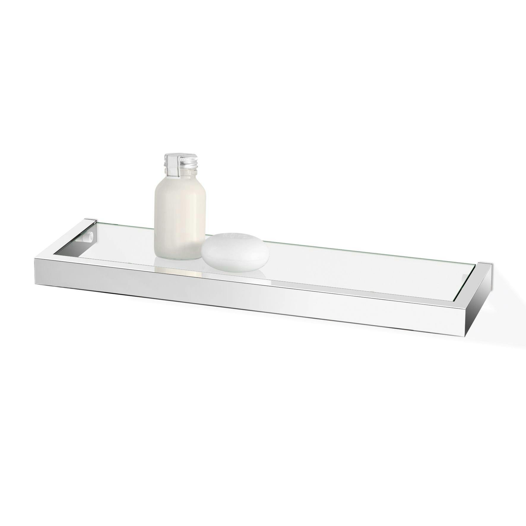 バスルームシェルフ|ZACK 40029 LINEA 46.5cm バスシェルフ ガラス 収納 棚 バス 浴室 洗面 化粧台 壁付け DIY ステンレス 高級 浴室ラック バスルームシェルフ|ZACK 40029 LINEA 46.5cm バスシェルフ ガラス 収納 棚 バス 浴室 洗面 化粧台 壁付け DIY ステンレス 高級 浴室ラック