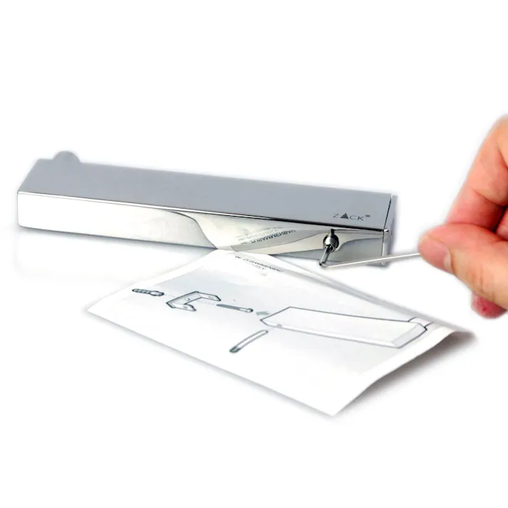 スペアトイレットロールホルダー|ZACK 40032 LINEA トイレットペーパーホルダー 詰め替え用 トイレ収納 壁付け DIY ステンレス おしゃれ 雑貨 かっこいい 上質 高級 ホテルライク 男前インテリア インダストリアル ドイツ デザイナーズ