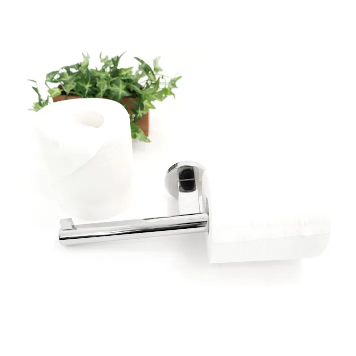 ダブルトイレットロールホルダー|ZACK 40052 SCALA トイレットペーパーホルダー ダブル収納 ペーパーストック トイレ収納 壁付け DIY ステンレス おしゃれ 雑貨 かっこいい 上質 高級 ホテルライク 男前インテリア インダストリアル ドイツ デザイナーズ