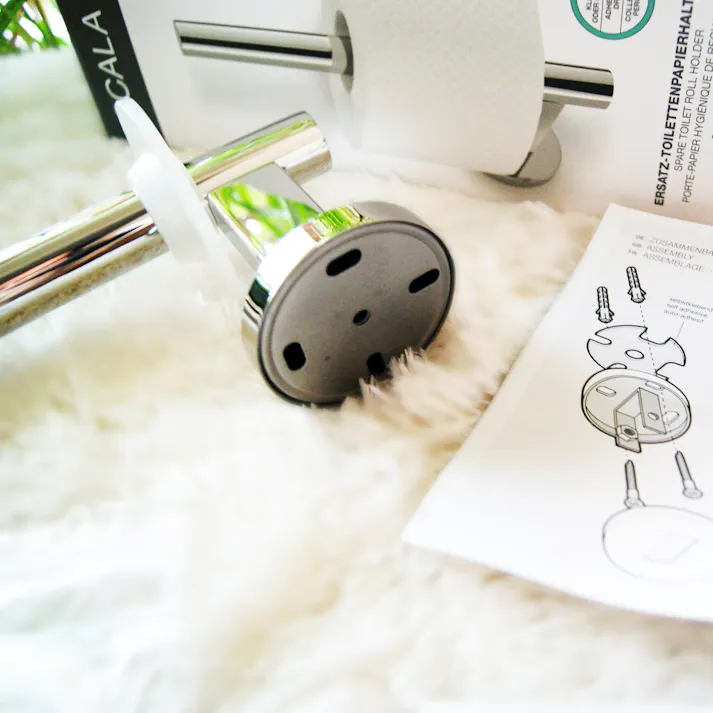 スペアトイレットロールホルダー|ZACK 40053 SCALA トイレットペーパーホルダー 詰め替え用 壁付け DIY ステンレス おしゃれ 雑貨 かっこいい 上質 高級 ホテルライク 男前インテリア インダストリアル ドイツ デザイナーズ