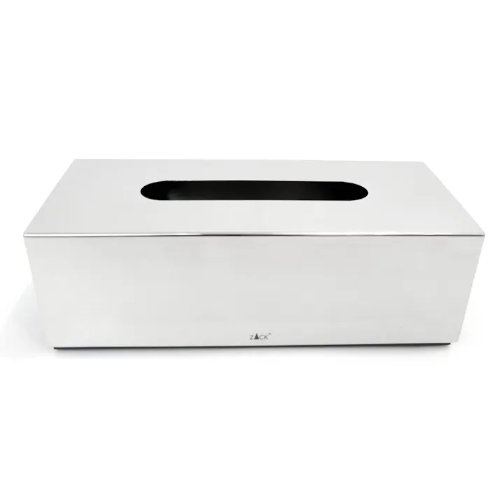ティッシュボックス|ZACK 40093 PURO 新仕様 ティッシュカバー ペーパー ボックス トイレタリー 洗面 リビング 収納 ステンレス おしゃれ 雑貨 かっこいい 上質 高級 ホテルライク 男前インテリア インダストリアル ドイツ デザイナーズ