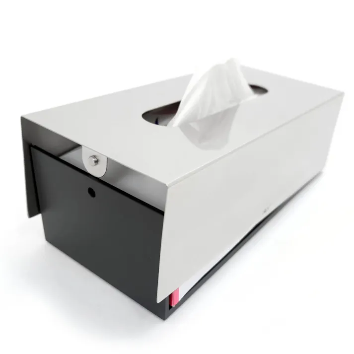 ティッシュボックス|ZACK 40093 PURO 新仕様 ティッシュカバー ペーパー ボックス トイレタリー 洗面 リビング 収納 ステンレス おしゃれ 雑貨 かっこいい 上質 高級 ホテルライク 男前インテリア インダストリアル ドイツ デザイナーズ