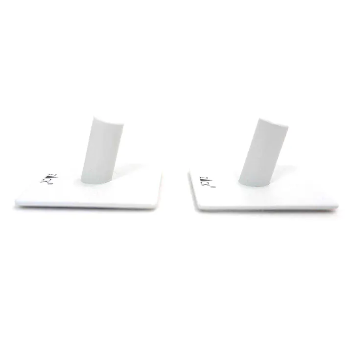 タオルフック ホワイト(スクエア/2個入)|ZACK 40125 DUPLO フック セット シール タオル掛け 浴室 洗面 キッチン ステンレス おしゃれ 雑貨 スタイリッシュ モード かっこいい 上質 高級 ホテルライク 男前インテリア インダストリアル ドイツ デザイナーズ