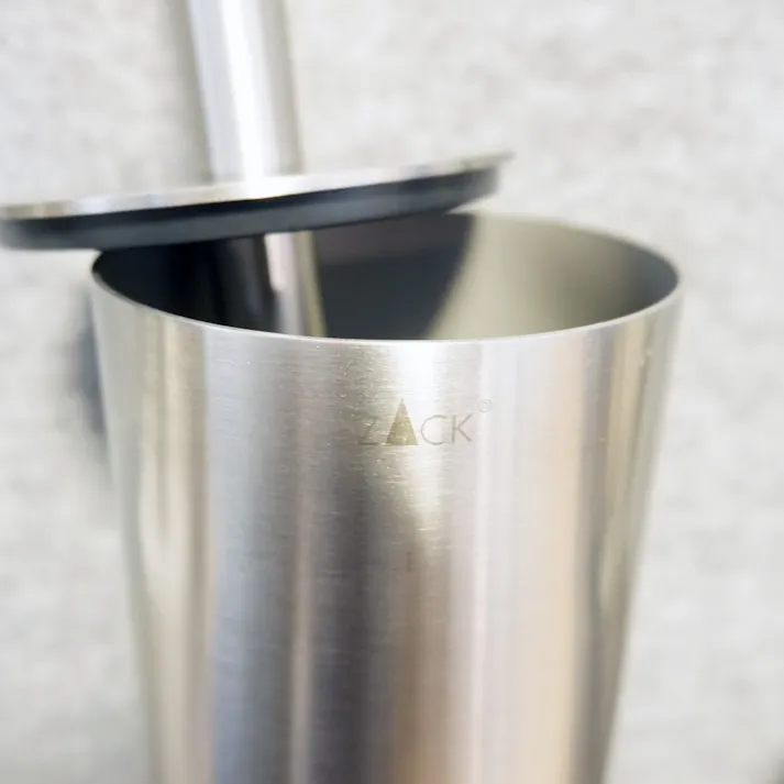 トイレブラシ|ZACK 40244 TUBO 壁付け用 DIY ステンレス おしゃれ 雑貨 かっこいい 上質 高級 ホテルライク 男前インテリア インダストリアル ドイツ デザイナーズ