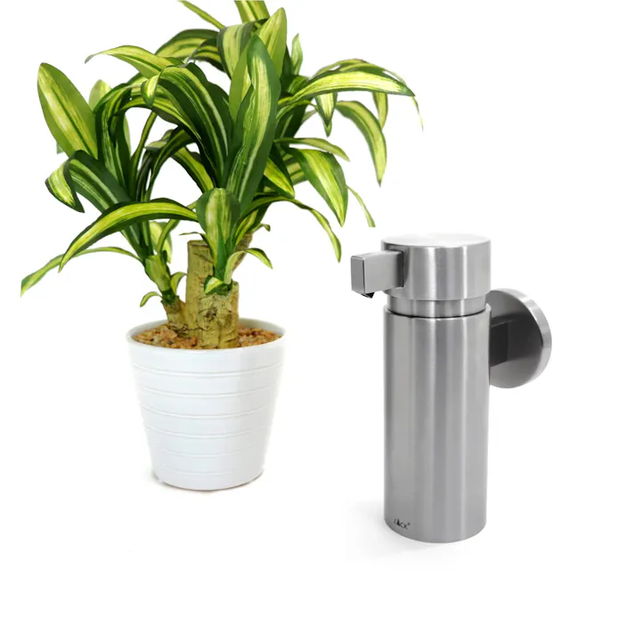 リキッドディスペンサー(壁付け)|ZACK 40356 TORES ソープディスペンサー 液体ソープ入れ シャンプー ボディソープ ラウンド 丸 壁付け DIY ステンレス ドイツ デザイナーズ