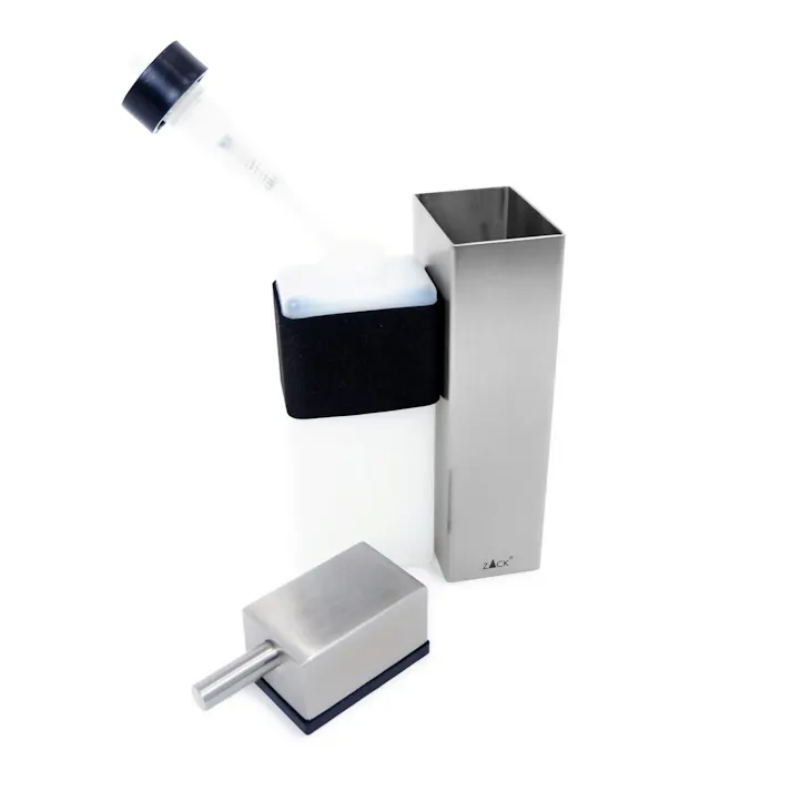 リキッドディスペンサー(壁付け)|ZACK 40368 LINEA ソープディスペンサー 液体ソープ入れ シャンプー ボディソープ 壁付け DIY ステンレス おしゃれ 雑貨 かっこいい 上質 高級 ホテルライク 男前インテリア インダストリアル ドイツ デザイナーズ