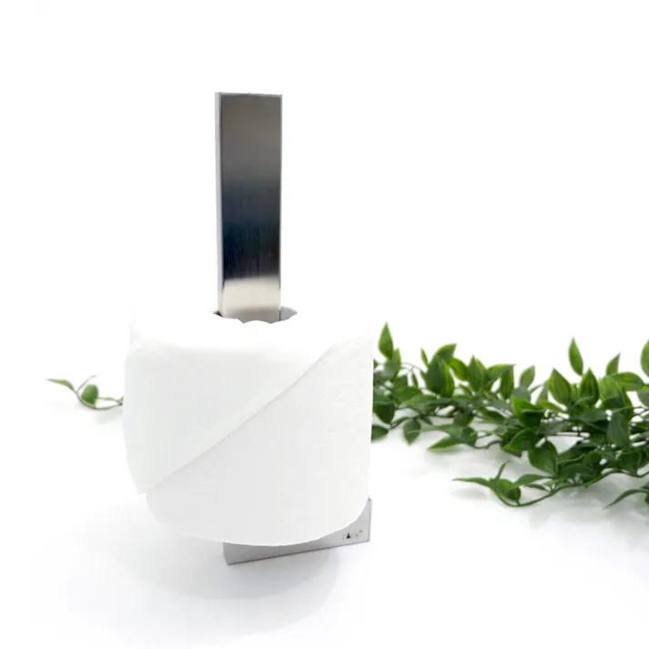 スペアトイレットペーパーホルダー|ZACK 40399 LINEA トイレットペーパーホルダー ロールホルダー スペア 壁付けタイプ 壁設置 DIY ステンレス おしゃれ 雑貨 かっこいい 上質 高級 ホテルライク 男前インテリア インダストリアル ドイツ デザイナーズ