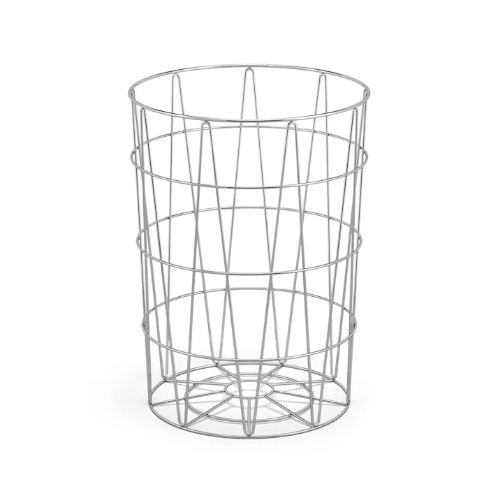 ペーパーバスケット|ZACK 40441 SATONE ゴミ箱 ワイヤー 屑かご 屑入れ ダストボックス バスルーム ステンレス おしゃれ 雑貨 かっこいい 上質 高級 ホテルライク 男前インテリア インダストリアル ドイツ デザイナーズ