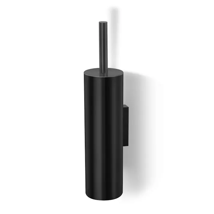 トイレブラシ マットブラック|ZACK 40448 TUBO トイレットブラシ セット 壁付け用 DIY ステンレス おしゃれ 雑貨 スタイリッシュ モード かっこいい 上質 高級 ホテルライク 男前インテリア インダストリアル ドイツ デザイナーズ