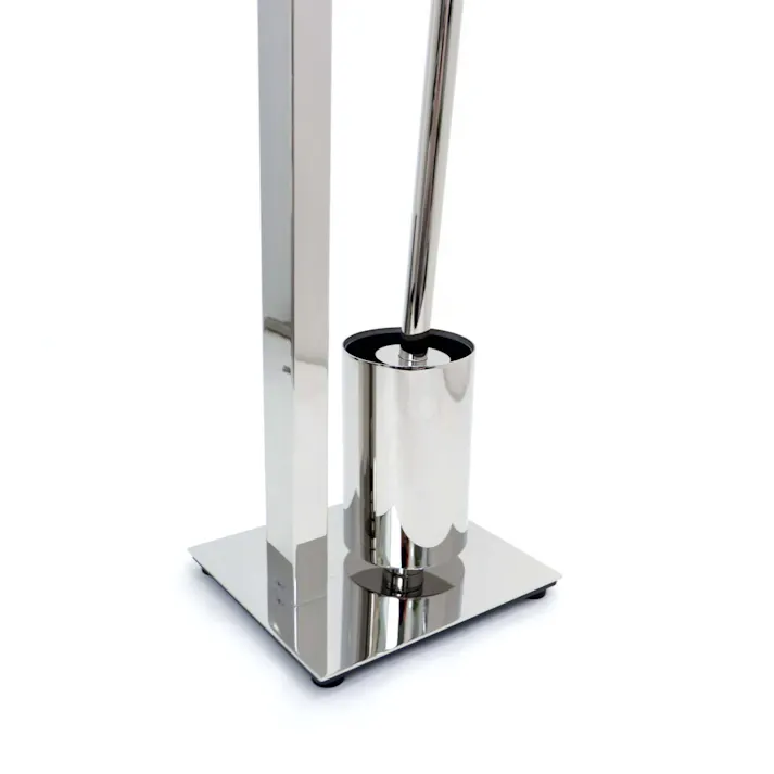 トイレットバトラー|ZACK 40473 ATORE ダブル収納 トイレブラシ トイレットペーパーホルダー ステンレス おしゃれ 雑貨 高級 ホテルライク インダストリアル ドイツ デザイナーズ