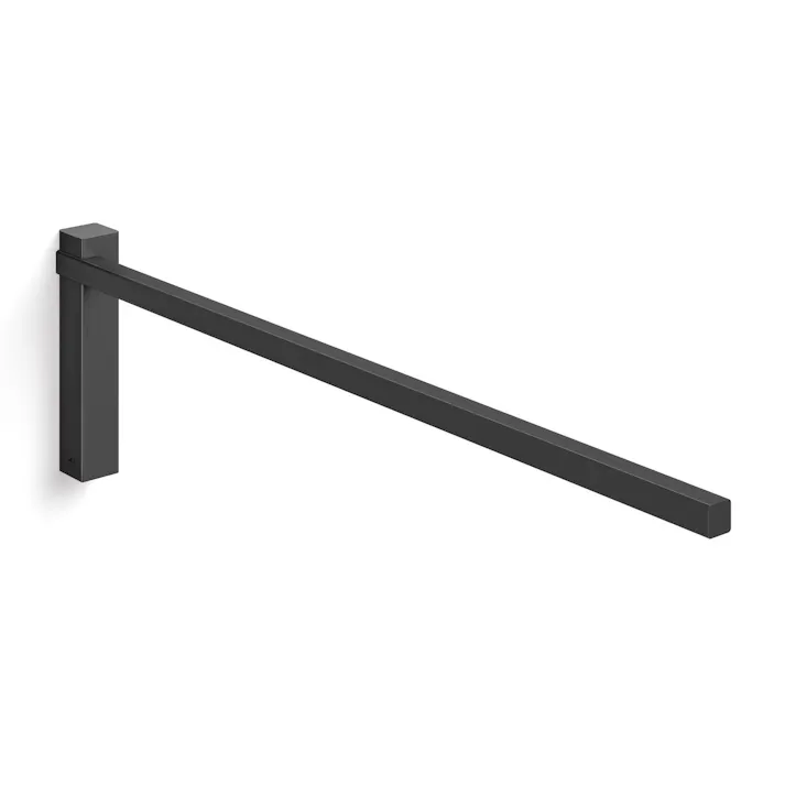 タオルホルダー マットブラック|ZACK 40511 CARVO タオル掛け タオルハンガー キッチン レール 壁設置 壁付け DIY ステンレス おしゃれ 雑貨 スタイリッシュ モード かっこいい 上質 高級 ホテルライク 男前インテリア インダストリアル ドイツ デザイナーズ