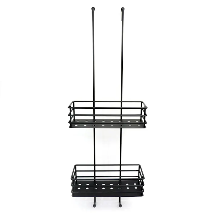 シャワーバスケット マットブラック|ZACK 40521 IPARO シャワーシェルフ バスルームラック 浴室用ラック バスルーム収納 洗面収納 浴室用 ステンレス おしゃれ かっこいい 上質 高級 ホテルライク 男前インテリア インダストリアル ドイツ デザイナーズ