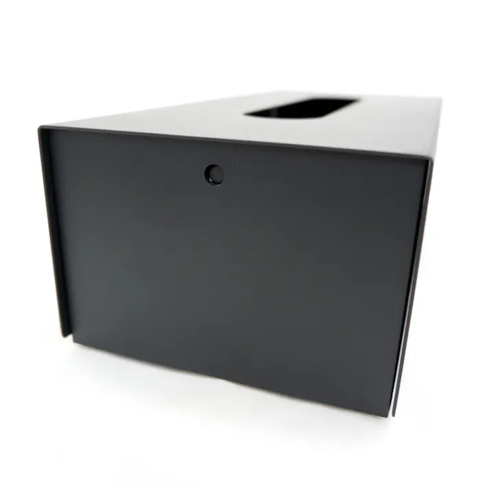 ティッシュボックス マットブラック|ZACK 40541 PURO ティッシュカバー ティッシュペーパー ボックス トイレタリー 洗面 リビング 収納 ステンレス おしゃれ 雑貨 かっこいい 上質 高級 ホテルライク 男前インテリア インダストリアル ドイツ デザイナーズ