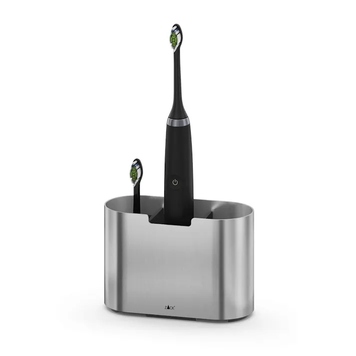 歯ブラシスタンド|ZACK 40565 OLOMO 歯ブラシホルダー 収納 浴室 洗面 ステンレス おしゃれ 雑貨 かっこいい 上質 高級 ホテルライク 男前インテリア インダストリアル ドイツ デザイナーズ