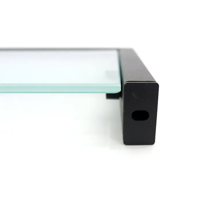 バスルームシェルフ マットブラック|ZACK 40573 LINEA バス シェルフ 収納 棚 浴室 洗面 シンク 壁付け DIY ステンレス おしゃれ 雑貨 スタイリッシュ モード かっこいい 上質 高級 ホテルライク 男前インテリア インダストリアル ドイツ デザイナーズ