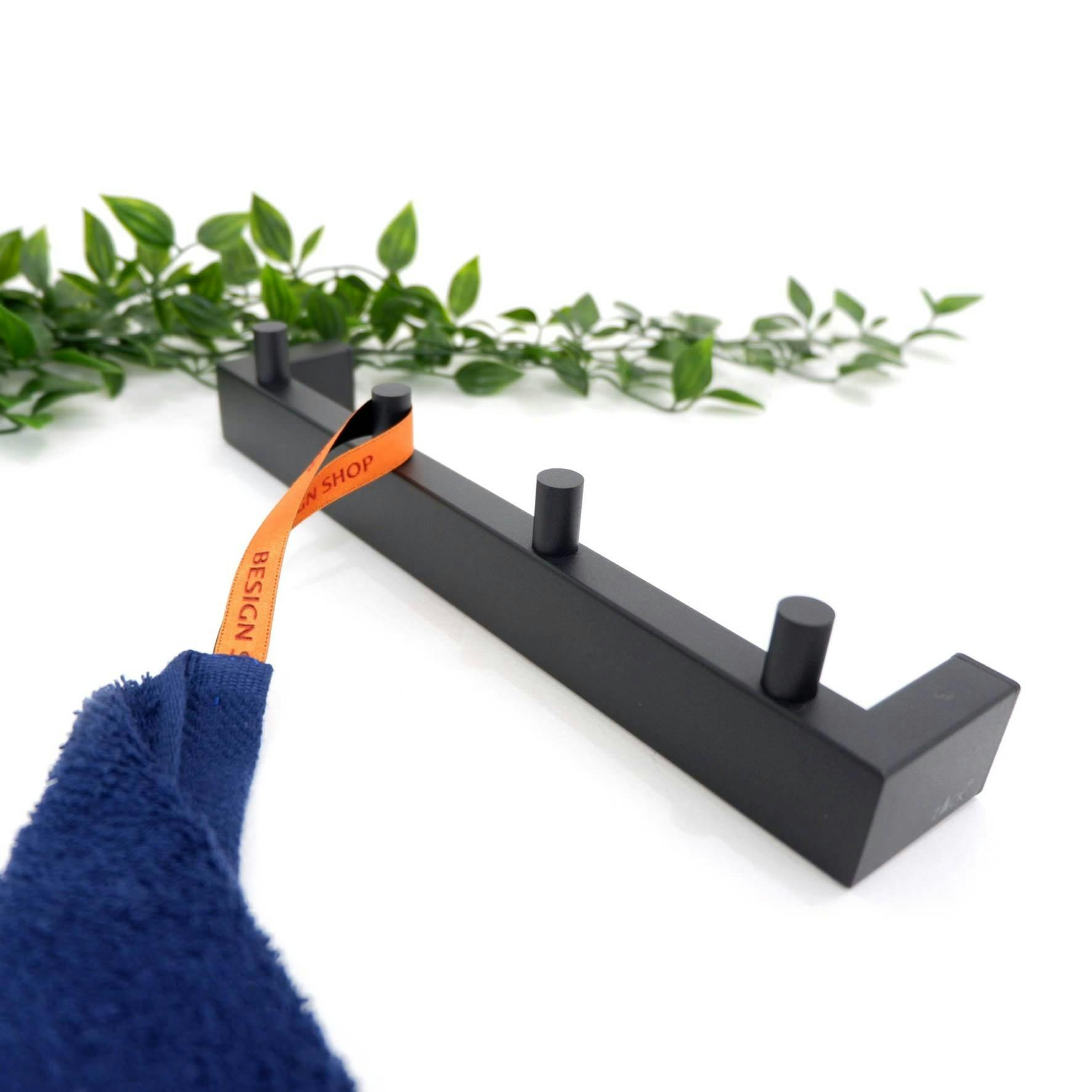 タオルフック マットブラック｜ZACK 40579 LINEA フック タオル掛け