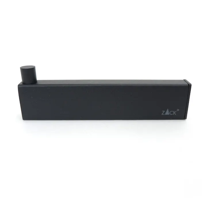 スペアトイレットロールホルダー マットブラック|ZACK 40581 LINEA ペーパーホルダー 詰め替え トイレ収納 壁付け DIY ステンレス おしゃれ 雑貨 スタイリッシュ モード かっこいい 上質 高級 ホテルライク 男前インテリア インダストリアル ドイツ デザイナーズ