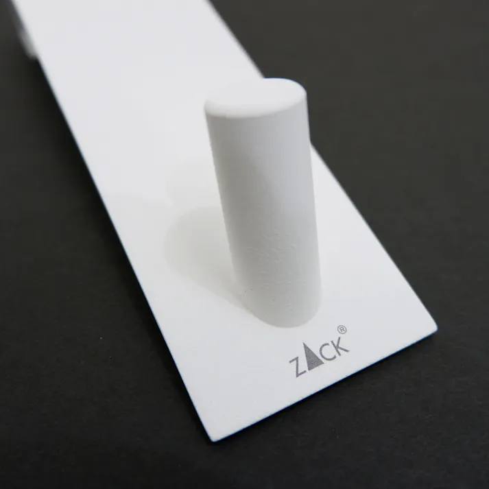 ドアフック ドア幅19mm用 ホワイト仕上げ|ZACK 40830 EXIT コート 掛け ドア ラック ドア用 扉 フック 帽子 バッグ 収納 ステンレス おしゃれ 雑貨 かっこいい 上質 高級 ホテルライク 男前インテリア インダストリアル ドイツ デザイナーズ