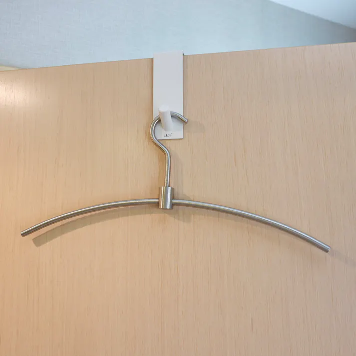 ドアフック ドア幅19mm用 ホワイト仕上げ|ZACK 40830 EXIT コート 掛け ドア ラック ドア用 扉 フック 帽子 バッグ 収納 ステンレス おしゃれ 雑貨 かっこいい 上質 高級 ホテルライク 男前インテリア インダストリアル ドイツ デザイナーズ