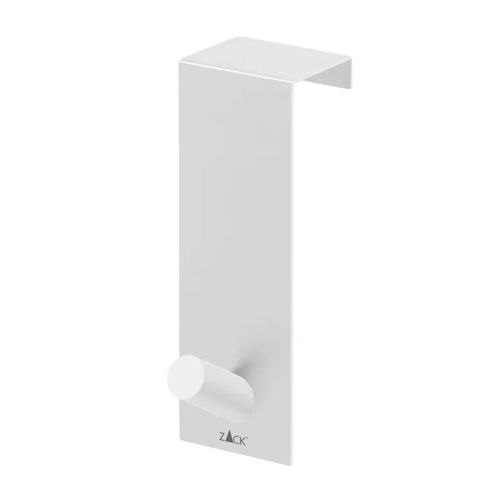 ドアフック ドア幅41mm用 ホワイト仕上げ|ZACK 40831 EXIT コート 掛け ドア ラック ドア用 扉 フック 帽子 バッグ 収納 ステンレス おしゃれ 雑貨 かっこいい 上質 高級 ホテルライク 男前インテリア インダストリアル ドイツ デザイナーズ