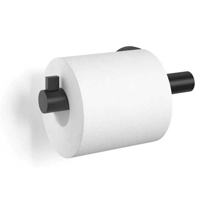 トイレットロールホルダー マットブラック|ZACK 40850 SCALA トイレットペーパーホルダー トイレ用品 壁付け DIY ステンレス おしゃれ 雑貨 かっこいい 上質 高級 ホテルライク 男前インテリア インダストリアル ドイツ デザイナーズ