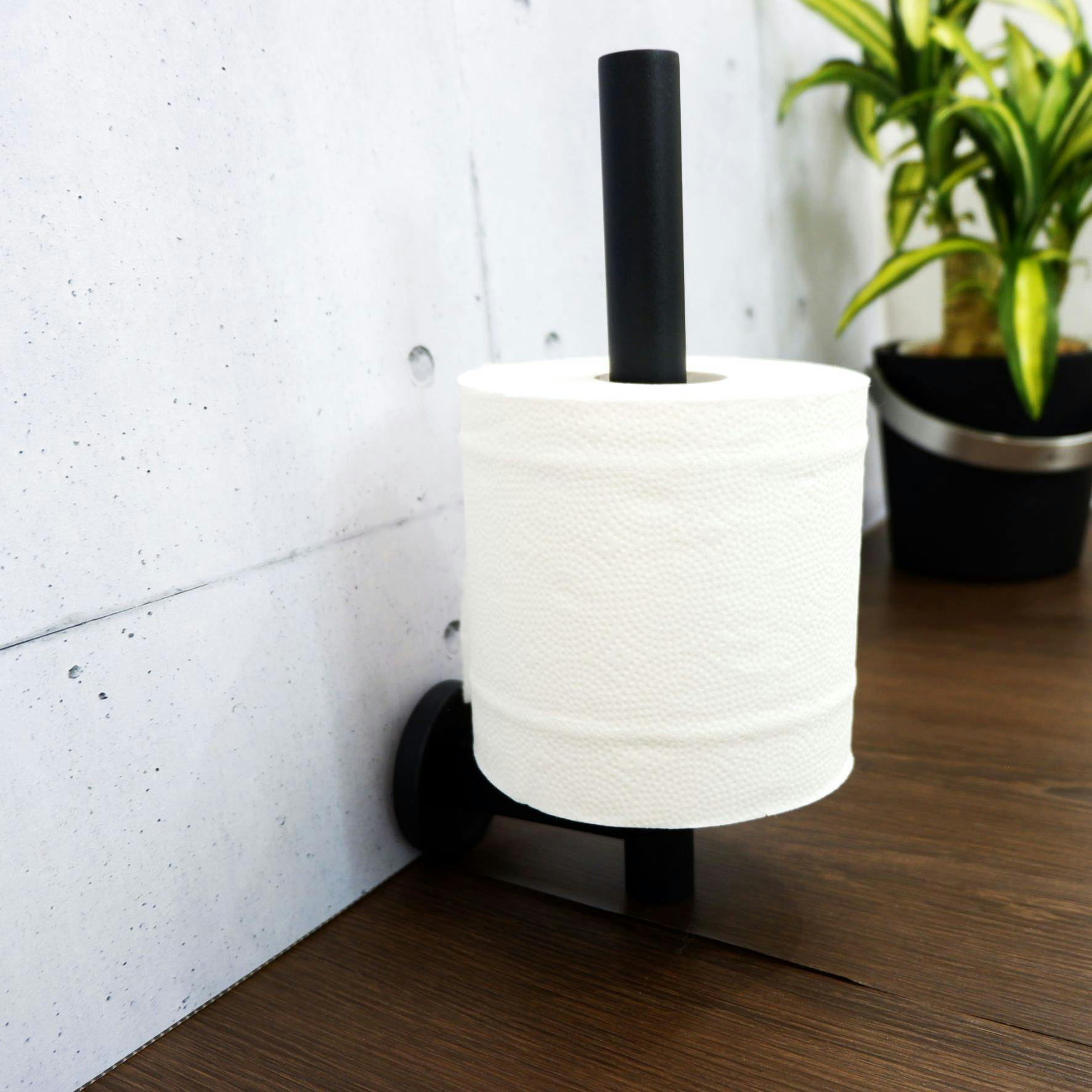 スペアトイレットロールホルダー マットブラック｜ZACK 40851 SCALA