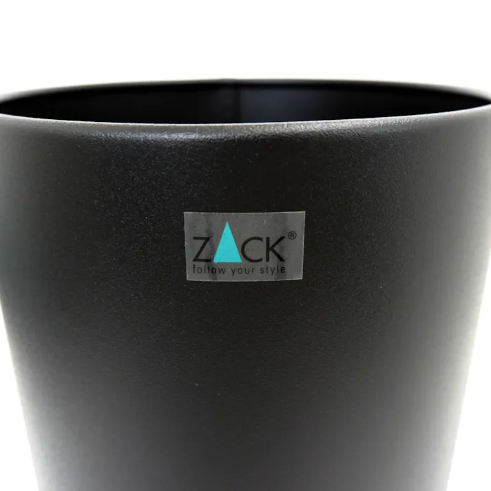ゴミ箱 マットブラック|ZACK 50507 CIVOS ごみ箱 ビン ペーパーバスケット Sサイズ 浴室収納 バスルーム 洗面 ステンレス おしゃれ 雑貨 かっこいい 上質 高級 ホテルライク 男前インテリア インダストリアル ドイツ デザイナーズ