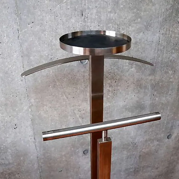 バレット(背広掛け)|ZACK 50671 ATACIO コート掛け コートラック コートスタンド コートラック ハンガー掛け 収納 堅牢 重厚 ステンレス おしゃれ 雑貨 かっこいい 上質 高級 ホテルライク 男前インテリア インダストリアル ドイツ デザイナーズ