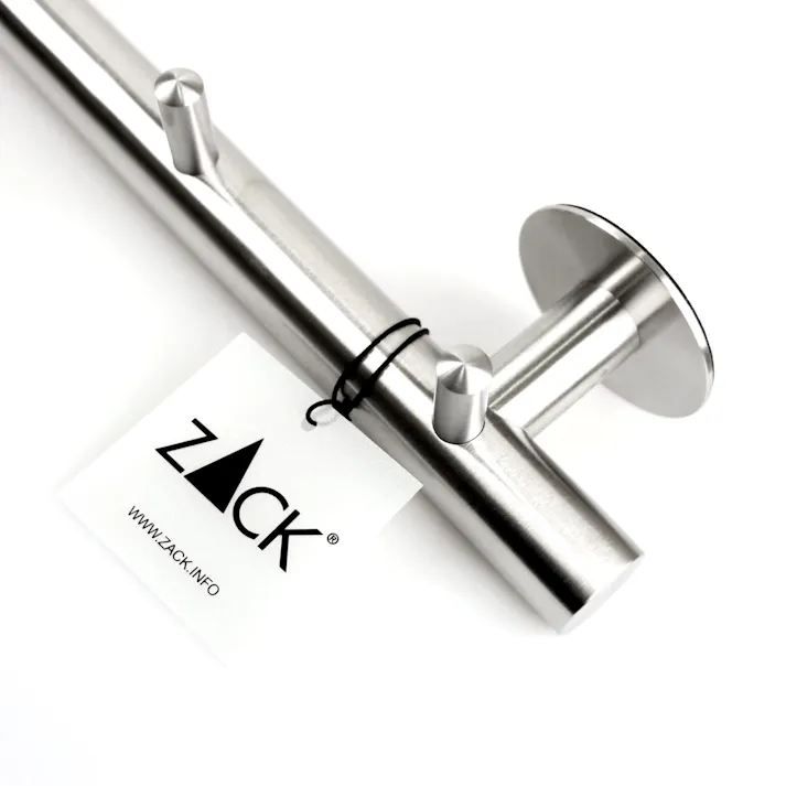 コートラック|ZACK 50673 ALTRO 70cm コート掛け レール ラック フック ハンガー掛け 7連 7本 ロング スリム 壁付け DIY ステンレス おしゃれ 雑貨 かっこいい 上質 高級 ホテルライク 男前インテリア インダストリアル ドイツ デザイナーズ