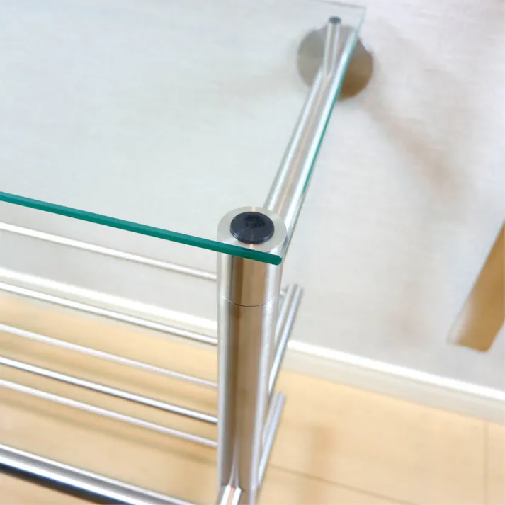 コートラック用ガラスシェルフ(棚)|ZACK 50678 ABILIO ガラス棚板 天板 一枚板 ガラス製 専用ガラス 別売り 収納 ステンレス おしゃれ 雑貨 かっこいい 上質 高級 ホテルライク 男前インテリア インダストリアル ドイツ デザイナーズ