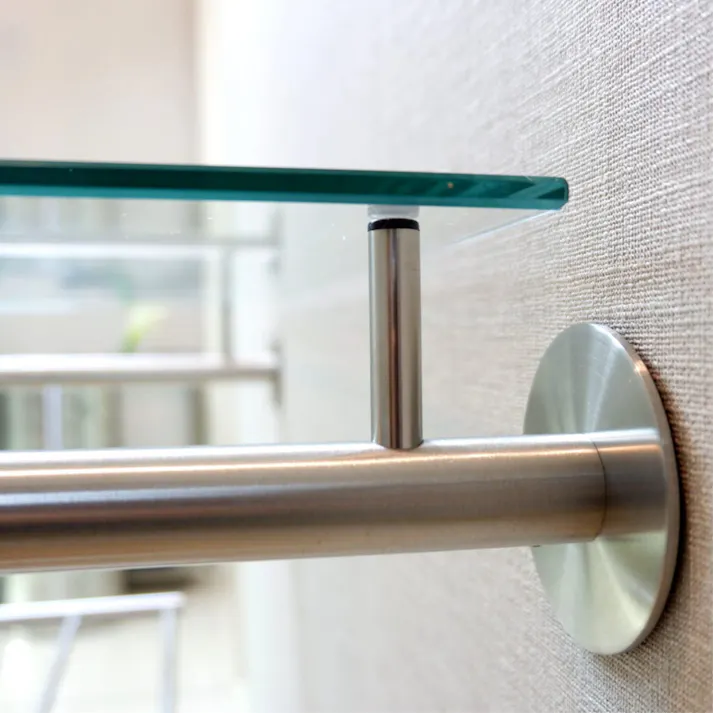 コートラック用ガラスシェルフ(棚)|ZACK 50678 ABILIO ガラス棚板 天板 一枚板 ガラス製 専用ガラス 別売り 収納 ステンレス おしゃれ 雑貨 かっこいい 上質 高級 ホテルライク 男前インテリア インダストリアル ドイツ デザイナーズ